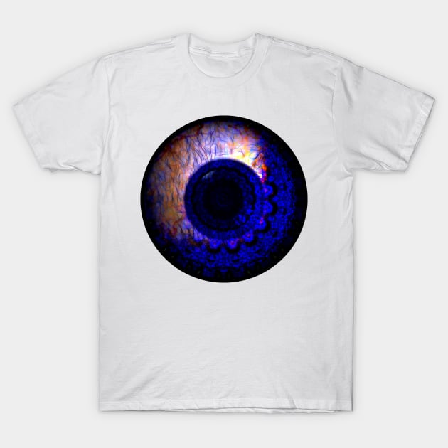 Purple Eyeball Jewel T-Shirt by crunchysqueak
